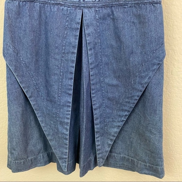 Free People New Romantics Highland Denim Dress Cut Outs Size 0 - Picture 5 of 12